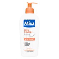 MIXA Shea Nourish интензивно подхранващо мляко за тяло за суха кожа, 400ml