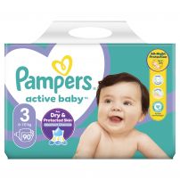 PAMPERS Active Baby Пелени размер 3 X90, 6kg-10kg