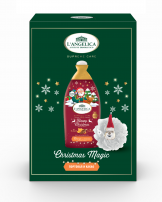 L'ANGELICA CHRISTMAS MAGIC Комплект Портокал и какао (Душ гел/пяна за вана 500мл + Коледна гъба за баня 40гр.)