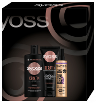 SYOSS Keratin Комплект Шампоан  440мл &балсам 440мл , Спрей топлинна защита