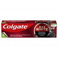 COLGATE MAX WHITE CHARCOAL Избелваща паста за зъби с активен въглен, 75 мл.