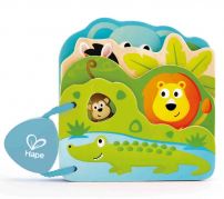 HAPE Бебешка книжка с диви животни