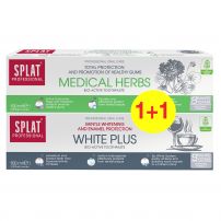 SPLAT PROF Комплект паста за зъби 100ml WHITE PLUS+100ml MEDICAL HERBS