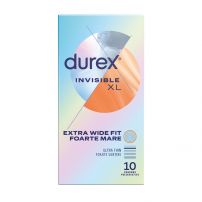 DUREX INVISIBLE Презервативи XL, 10 бр.