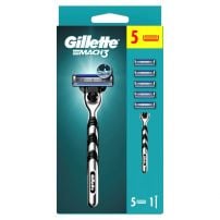 GILLETTE Mach 3 Regular Система за бръснене + 5 резервни ножчета