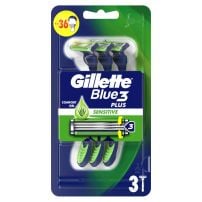 GILLETTE Blue 3 Plus Sensitive Black Самобръсначка за еднократна употреба, 3 бр