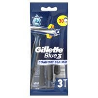 GILLETTE Blue 3 Slalom Самобръсначка за еднократна употреба, 3 бр.