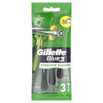 GILLETTE Blue 3 Sensitive Slalom Самобръсначка за еднократна употреба, 3 бр.