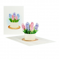 KIRIORI POP UP / 3D Поздравителна картичка  "Зюмбюл", 1бр. 