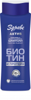 ЗДРАВЕ АКТИВ Шампоан за коса с биотин и протеин, 390 мл