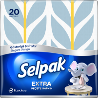 SELPAK Deluxe Салфетки,  3 пл./ 20 бр.