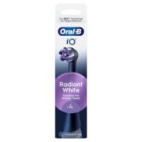 ORAL-B IO Radiant White Black, Резервни глави за четки  почистващи глави за избелване на зъбите,  4 бр.