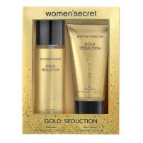 WOMEN SECRET GOLD SEDUCTION Подаръчен комплект Спрей за тяло 85 мл + Лосион за тяло 90 мл