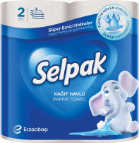 SELPAK SUPER ABSORBENT Кухненска ролка 3 пласта, 2 бр.