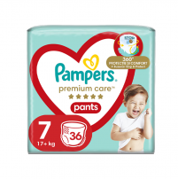 PAMPERS Premium Care Гащички S7, 36 бр.