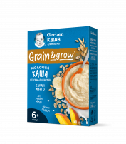 GERBER Мл.каша Овес, Пшен, Банан и Манго 6+м, 240г