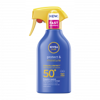 NIVEA SUN PROTECT & MOISTURE Хидратиращ слънцезащитен спрей - помпа SPF 50+, 270 мл