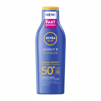 NIVEA SUN PROTECT&MOISTURE Хидратиращ слънцезащитен лосион SPF 50+, 200 мл