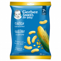 GERBER Царевичен Снакс 7+м, 28г