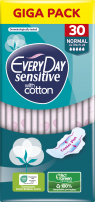 EVERYDAY HYPERDRY Дамски превръзки Sensitive Normal, 30 бр.