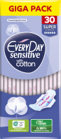 EVERYDAY HYPERDRY Дамски превръзки Sensitive Super, 30 бр.