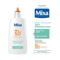 MIXA Дневен UV флуид за кожа, склонна към ​несъвършенства SPF 50+, 40мл