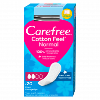 CAREFREE NORMAL FRESH Ежедневни превръзки индивидуални опаковки, 20 бр. 