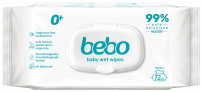 BEBO Мокри кърпички 99% Чиста вода с капак, 72бр