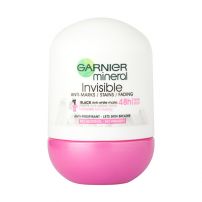 GARNIER DEO MINERAL INVISIBLE BLACK&WHITE&COLORS Рол он, 50 мл.