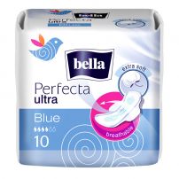 BELLA PERFECTA BLUE EXTRA SOFT Дамски превръзки, 10 бр.