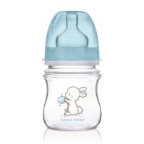CANPOL BABIES WIDE NECK ANTICOLIC BOTTLE LITTLE CUTIE 0m+ Бебешко шише за хранене, 120 мл.