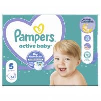  PAMPERS Active Baby Пелени размер 5, 11-16 kg, 64 бр.