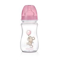 CANPOL BABIES WIDE NECK ANTICOLIC BOTTLE LITTLE CUTIE 0m+ Бебешко шише за хранене, 240 мл.