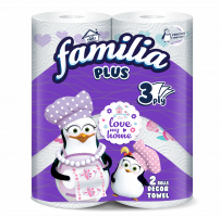 FAMILIA PLUS  Кухненска ролка 3 пласта, 2 бр.