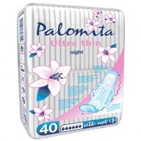 PALOMITA NIGHT SILK Дамски превръзки ULTRA THIN, 40 бр.